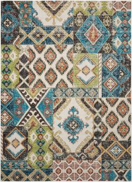 Nourison Aria Purple Rectangle 5x7 ft Polypropylene Carpet 96222