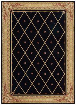 Nourison Ashton House Black Rectangle 8x11 ft Wool Carpet 96286