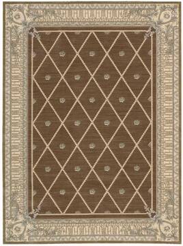Nourison Ashton House Beige Rectangle 5x8 ft Wool Carpet 96311
