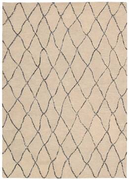 Nourison Intermix Beige Rectangle 8x11 ft Wool Carpet 96528