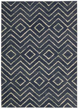 Barclay Butera BBL17 INTERMIX Blue Rectangle 4x6 ft Wool Carpet 96554