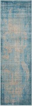Nourison Karma Blue Runner 6 to 9 ft Polypropylene Carpet 99619