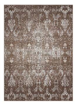 Nourison Karma Brown Rectangle 4x6 ft Polypropylene Carpet 99660