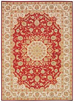 Nourison Ancient Times Red Rectangle 8x11 ft Polyester Carpet 99894