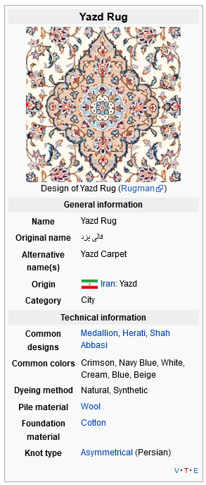 Yazd Rug Yazd Rug