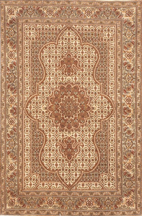 Tapestry Green Hand Knotted 28 X 40  Area Rug 100-10504 Image 0