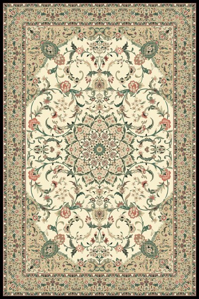 Tabas Beige Hand Knotted 39 X 69 Area Rug 100-10509 Image 0