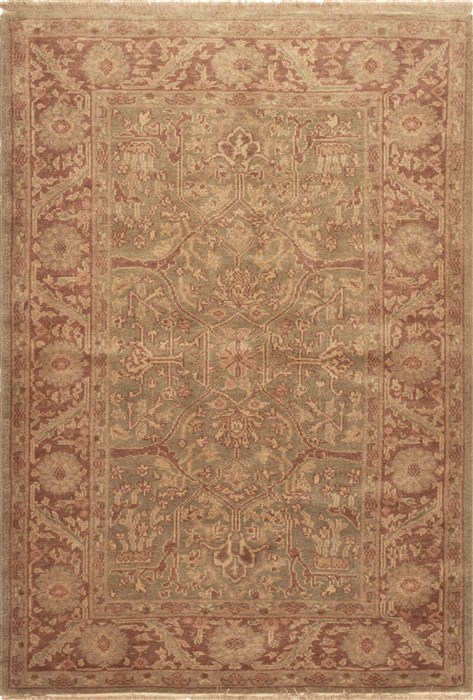 Oushak Green Hand Knotted 40 X 60 Area Rug 100-10512 Image 0