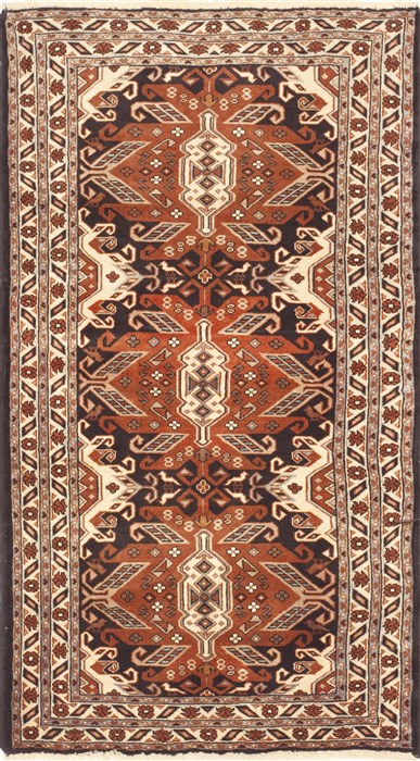 Ghoochan Beige Hand Knotted 33 X 511 Area Rug 100-10514 Image 0