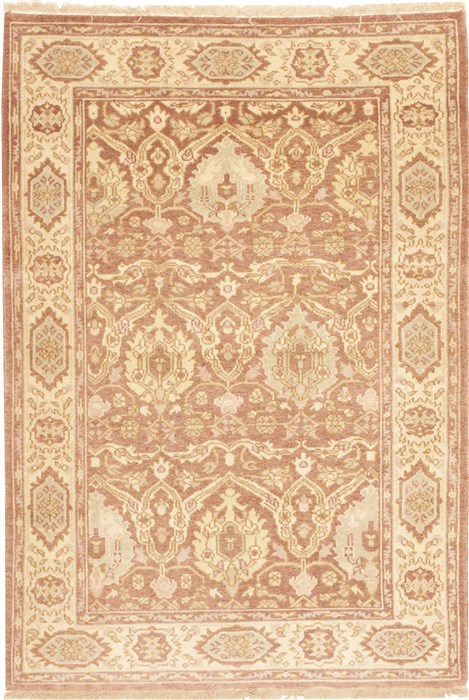 Oushak Purple Hand Knotted 42 X 60 Area Rug 100-10515 Image 0
