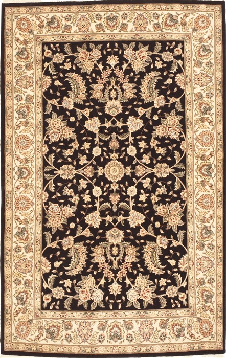 Sino-Persian Black Hand Knotted 40 X 60 Area Rug 100-10522 Image 0