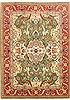 Tabriz Green Hand Knotted 86 X 118  Area Rug 100-10543 Thumb 0