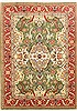 Tabriz Green Hand Knotted 86 X 118 Area Rug 100-10543 Thumb 0