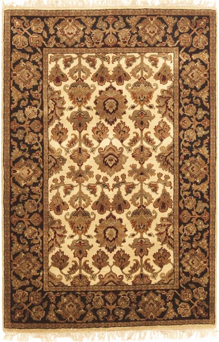 Jaipur White Hand Knotted 40 X 60 Area Rug 100-10545 Image 0
