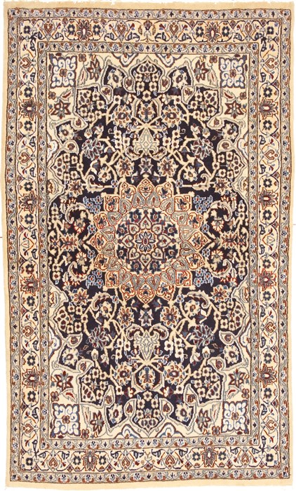 Nain Blue Hand Knotted 311 X 66  Area Rug 100-10557 Image 0