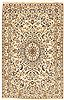 Nain Beige Hand Knotted 39 X 59  Area Rug 100-10558 Thumb 0