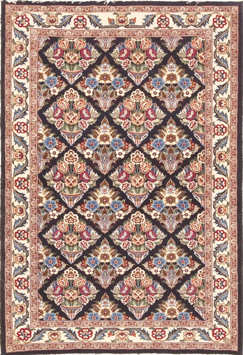 Mashad Multicolor Hand Knotted 40 X 59 Area Rug 100-10559 Image 0