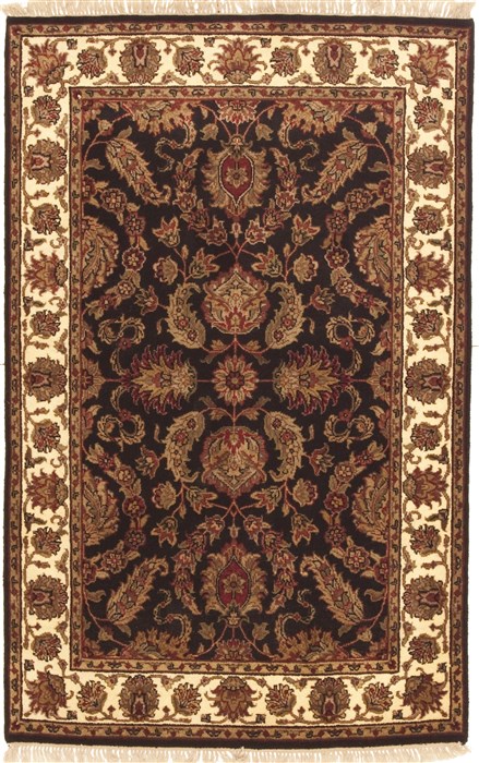 Jaipur Black Hand Knotted 40 X 60 Area Rug 100-10566 Image 0