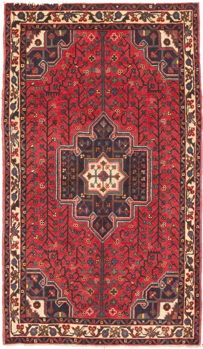 Mussel Red Hand Knotted 38 X 66  Area Rug 100-10568 Image 0