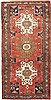 Hamedan Red Hand Knotted 33 X 66  Area Rug 100-10569 Thumb 0