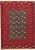 Turkman Green Hand Knotted 40 X 59 Area Rug 100-10570 Thumb 0