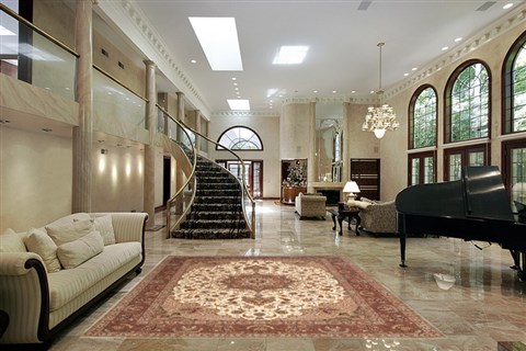Tabriz Beige Hand Knotted 83 X 115 Area Rug 100-10580 Image 1