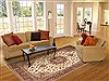 Tabriz Beige Hand Knotted 83 X 115 Area Rug 100-10580 Thumb 4