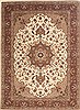 Tabriz Beige Hand Knotted 83 X 115  Area Rug 100-10580 Thumb 0