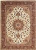 Tabriz Beige Hand Knotted 83 X 115 Area Rug 100-10580 Thumb 0