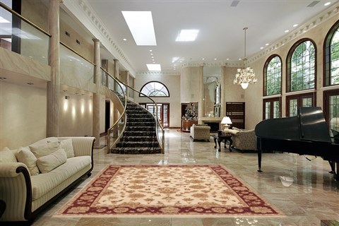 Ziegler Beige Hand Knotted 80 X 100 Area Rug 100-10584 Image 1