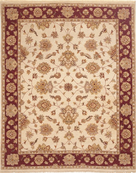 Ziegler Beige Hand Knotted 80 X 100 Area Rug 100-10584 Image 0