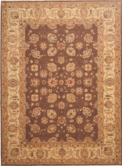 Chobi Brown Hand Knotted 89 X 1111 Area Rug 100-10587 Image 0