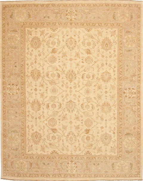 Chobi Beige Hand Knotted 80 X 100 Area Rug 100-10588 Image 0