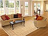 Chobi Beige Hand Knotted 80 X 103 Area Rug 100-10589 Thumb 4