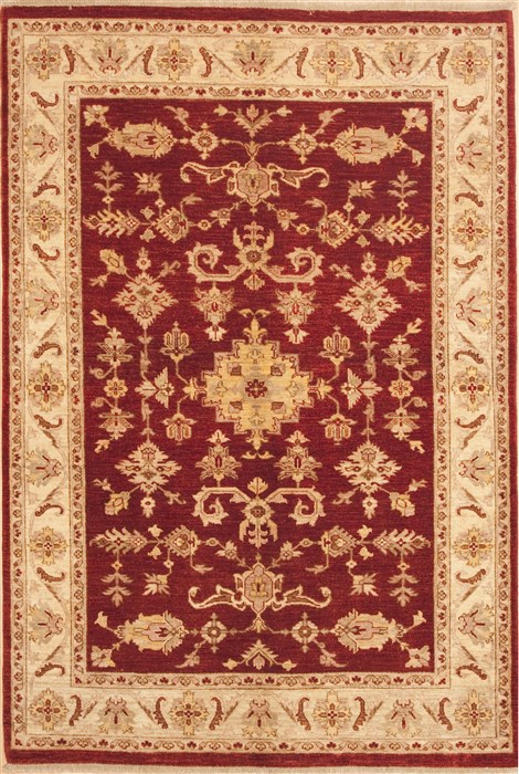 Chobi Red Hand Knotted 55 X 80 Area Rug 100-10601 Image 0