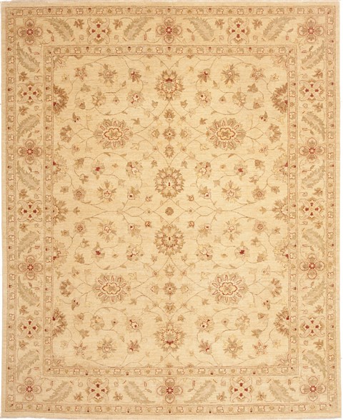 Chobi Beige Hand Knotted 80 X 99 Area Rug 100-10606 Image 0