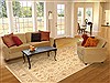 Chobi Beige Hand Knotted 80 X 99  Area Rug 100-10606 Thumb 4