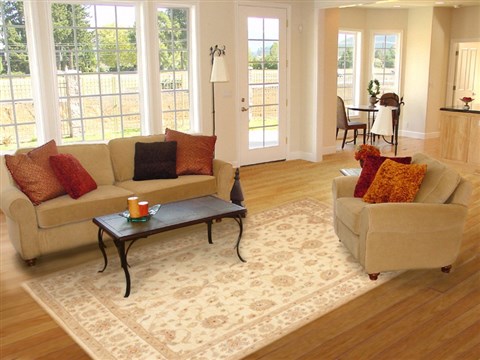 Chobi Beige Hand Knotted 83 X 911 Area Rug 100-10607 Image 4