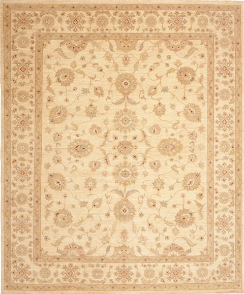 Chobi Beige Hand Knotted 83 X 911 Area Rug 100-10607 Image 0
