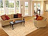 Chobi Beige Hand Knotted 80 X 99  Area Rug 100-10608 Thumb 4