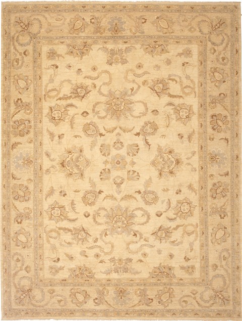 Chobi Beige Hand Knotted 811 X 118 Area Rug 100-10611 Image 0