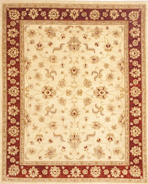 Chobi Beige Hand Knotted 711 X 99 Area Rug 100-10612 Image 0