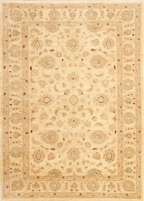 Chobi Beige Hand Knotted 62 X 86  Area Rug 100-10617 Image 0