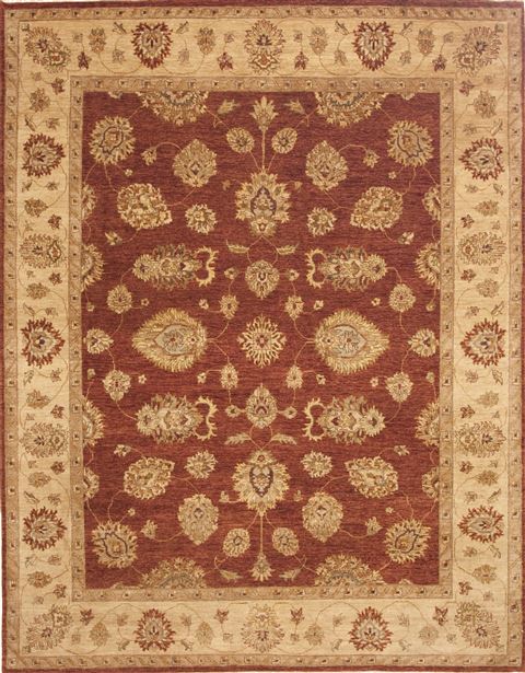 Ziegler Red Hand Knotted 80 X 105 Area Rug 100-10618 Image 0
