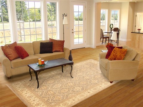 Chobi Blue Hand Knotted 69 X 98 Area Rug 100-10619 Image 4