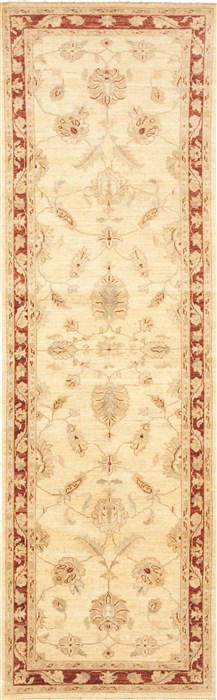 Chobi Beige Hand Knotted 40 X 60  Area Rug 100-10622 Image 0