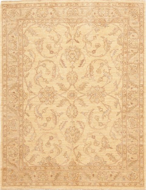 Chobi Beige Hand Knotted 50 X 66  Area Rug 100-10626 Image 0