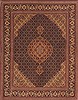 Tabriz Black Hand Knotted 49 X 69 Area Rug 100-10627 Thumb 0