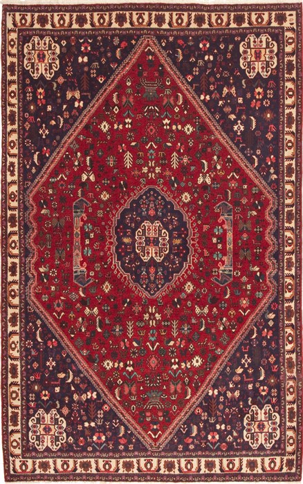 Qashqai Red Hand Knotted 50 X 80 Area Rug 100-10633 Image 0