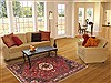 Qashqai Red Hand Knotted 53 X 82  Area Rug 100-10634 Thumb 4
